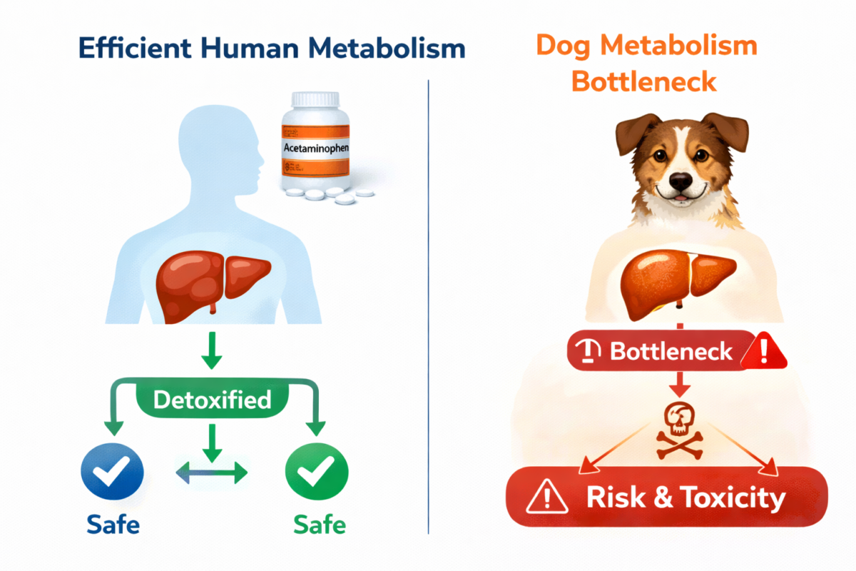 Differences in Metabolism Between Humans and Dogs - Safe Pain Relief & Medications for Dogs