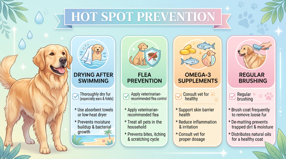 Hot Spots on Dogs 犬类热点日常预防清单图表