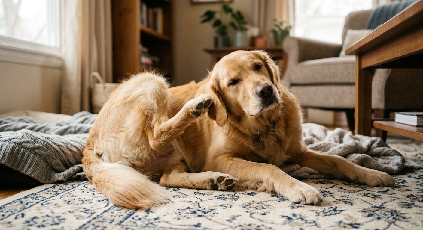 signs of ear infection in dogs — pet care illustration